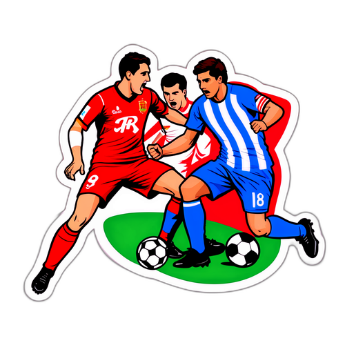 Jucători de fotbal în acțiune