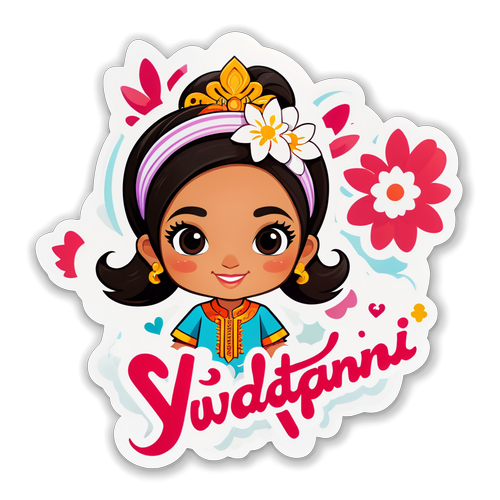 Desain Stiker Chic dari Widiyanti Putri Wardhana: Tanda Tangan yang Menggemaskan!