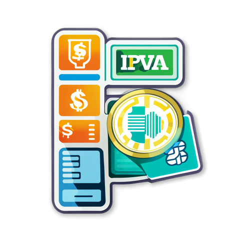 Sticker Informativo sobre o Pagamento do IPVA 2025 MG