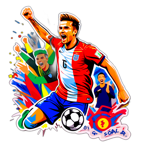 Sticker Perayaan Gol Beckham Putra