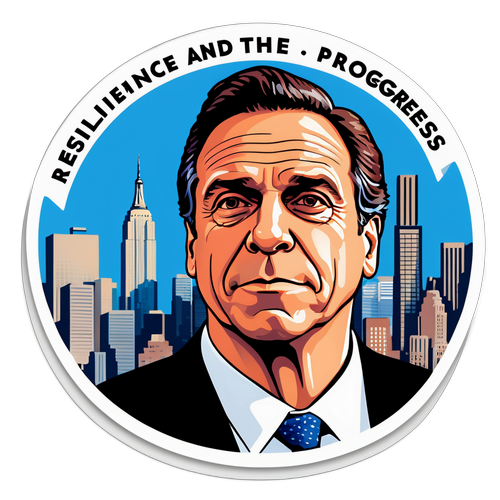 Thoughtful Reflection with New York Skyline