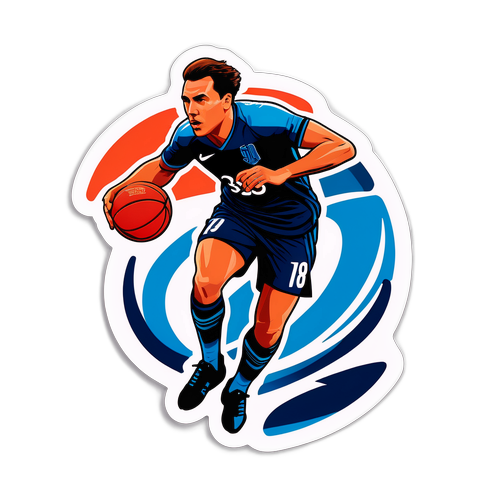 Modern Minimalist Sporcu Sticker