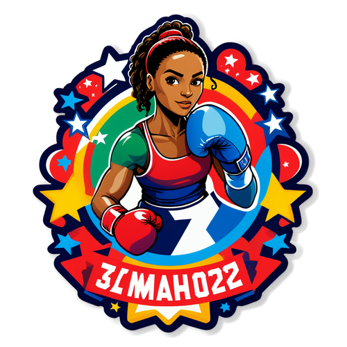 Imane Khelif : Le Sticker Étoilé de Boxe qui Fait Trembler les JO 2024 !