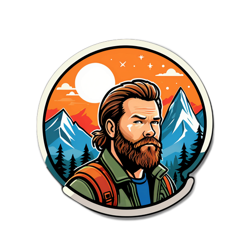 Sticker ng Rugged Adventurer