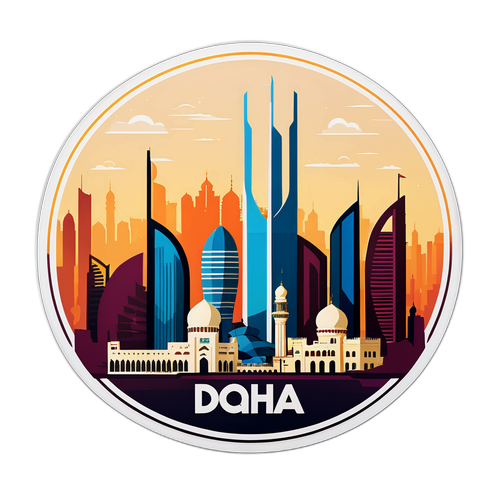 Moderne Skyline van Doha