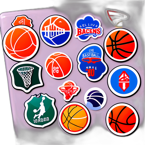 สติกเกอร์คะแนนบาสเก็ตบอลสด