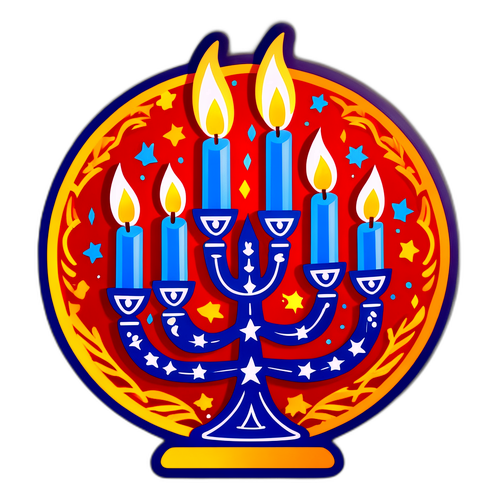 Hanukkah Feiring Sticker