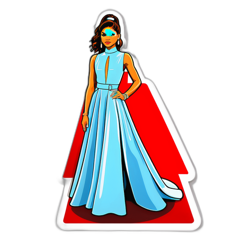 Fashionable Red Carpet Sticker