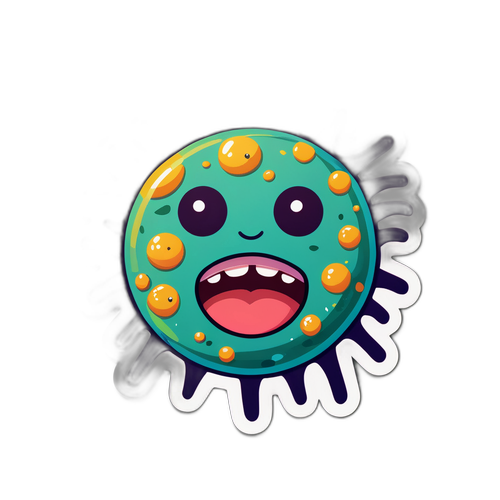 En vennlig norovirus klistre-merke