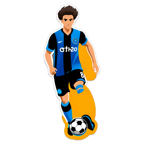 Desain Sticker Minimalis 'Atalanta'