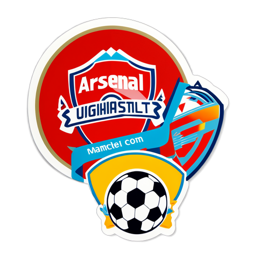 Adesivo Logos Arsenal e Manchester United