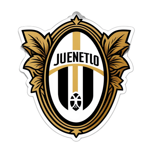 Sticker stilizat cu logo-ul Juventus