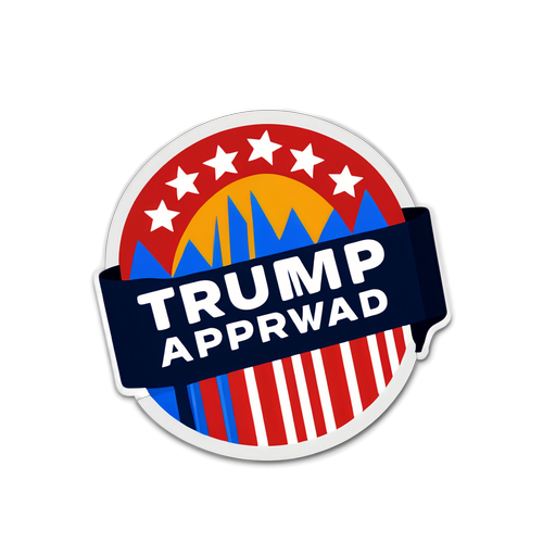 Trump Approval Rating Sticker