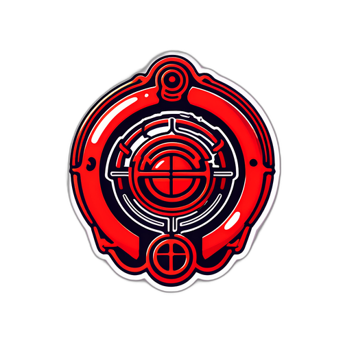 레드 와이어 로고에서 영감을 받은 스타일리시 스티커
