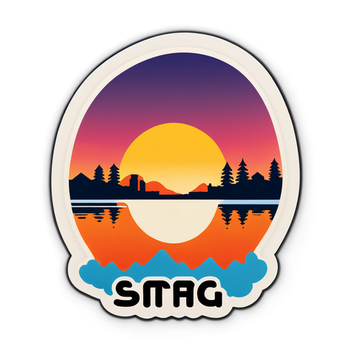 Malmö FF Under a Breathtaking Sunset: Sticker Design You'll Adore!