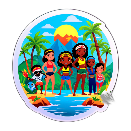 Σχεδίαση Αυτοκόλλητου με Χαρακτήρες από το Survivor