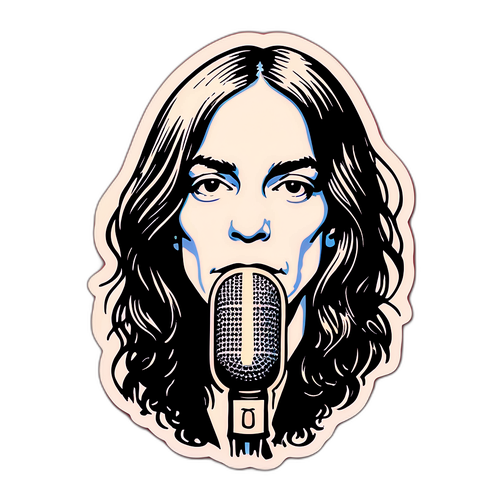 Adesivo vintage ispirato a Patti Smith