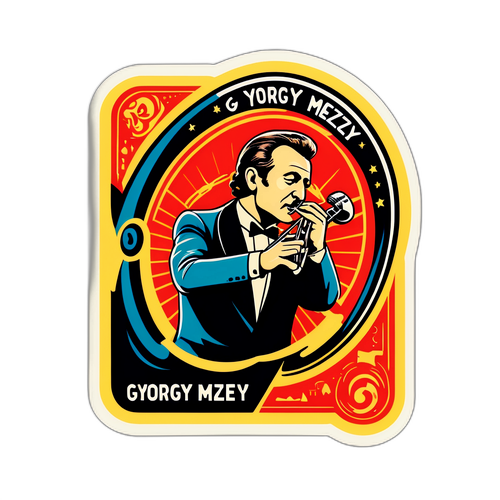 A György Mezey zenei eseményeit megörökítő matrica