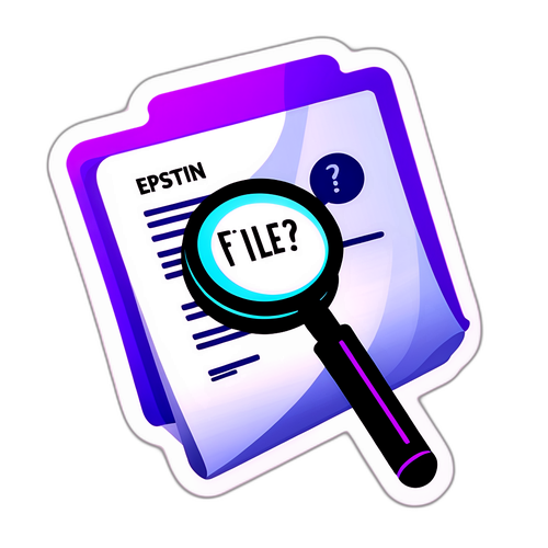 Sticker Mysterios cu Fișierul „Epstein”