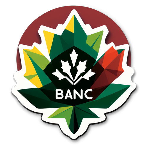 Bank of Canada Emblem with Interest Rate Graphs