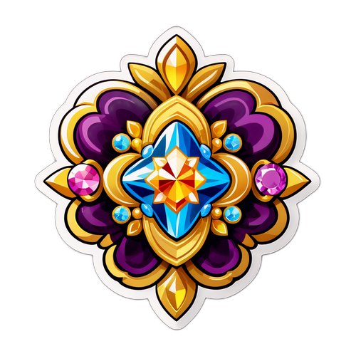 สติ๊กเกอร์ลวดลายเครื่องประดับทอง