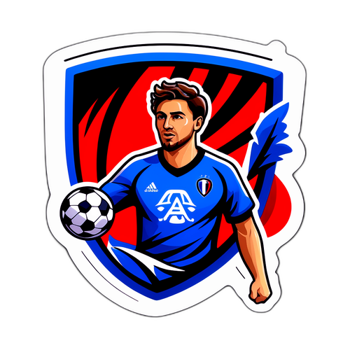 Decal cầu thủ bóng đá tạo không khí sôi động cho trận đấu