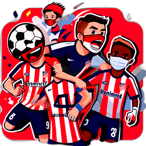 Scenă vibrantă de fotbal între Atlético Madrid și Rayo Vallecano