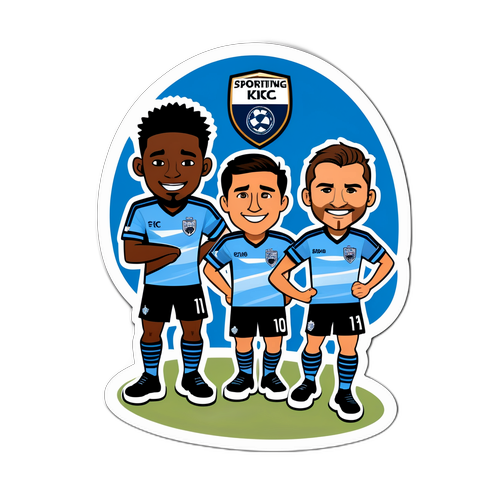 Stiker Komik Pertandingan Sporting KC dan Dallas