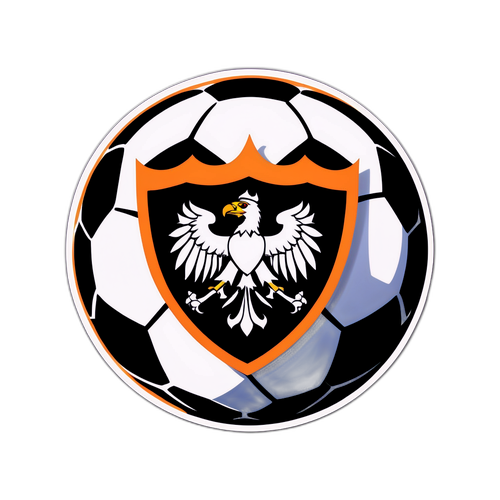 Sticker de balón de fútbol con logo de Corinthians