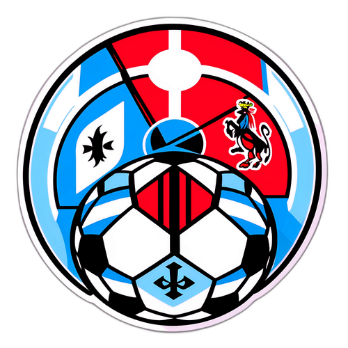 Lazio és Milan Logók Sticker