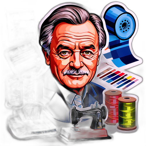 Wolfgang Grupp in der Trigema-Produktion