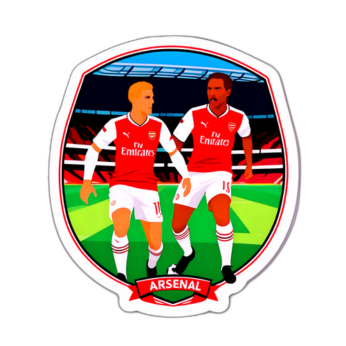 Stiker Rivaliti Ikonik Arsenal vs. Man Utd