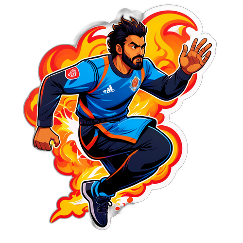 Action-Packed Bhayshul Tuten Sticker