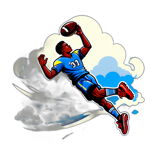 Athletic Moment: Jackson Dart Launching a Football