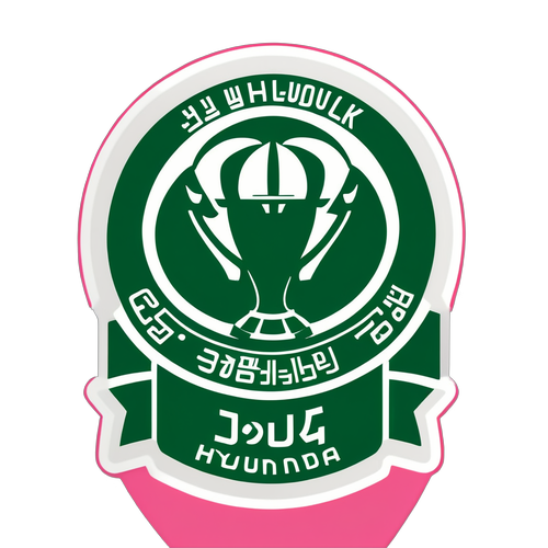 전북 현대의 성공적인 팀워크를 표현한 축구 스티커 디자인