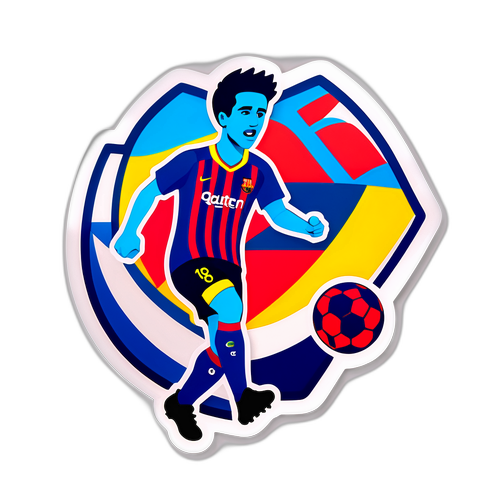 Minimalist klistermärke: Barcelona vs. Getafe