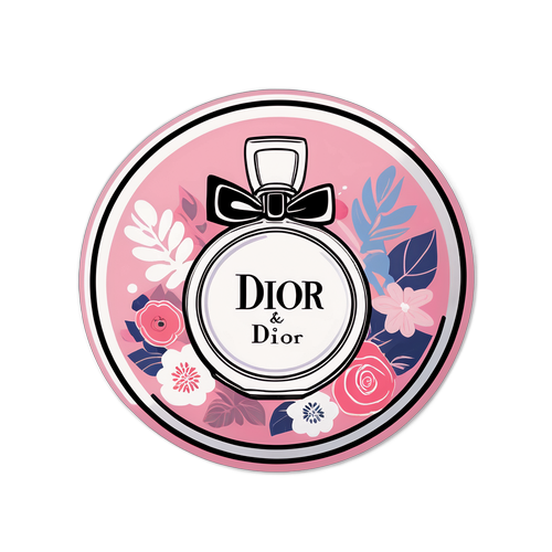 時尚奢華Dior圓形貼紙