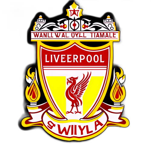 Dedykacja dla miłośników piłki nożnej: stylizowany herb Liverpoolu z napisem "YNWA"