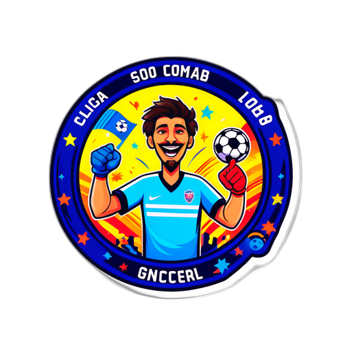 Fotballfan med lagutstyr