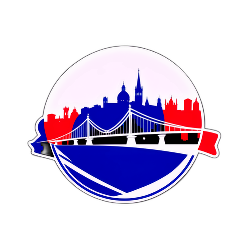 Lyon város sziluettje