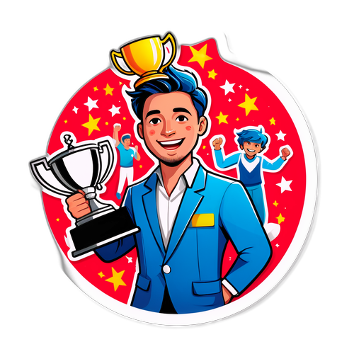 Jonas DeCleer met Trofee
