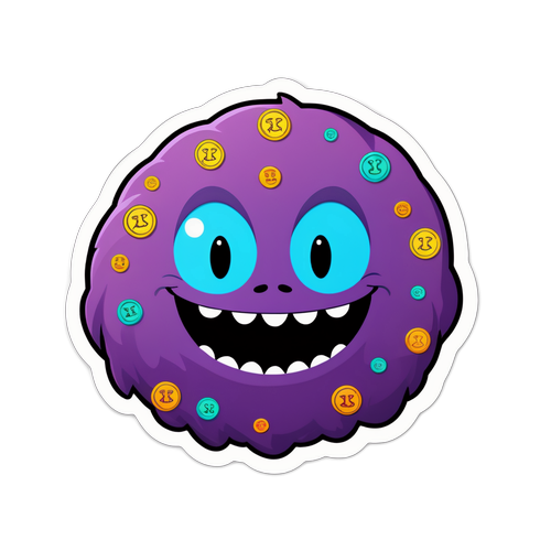 Schattige XRP Monster Sticker
