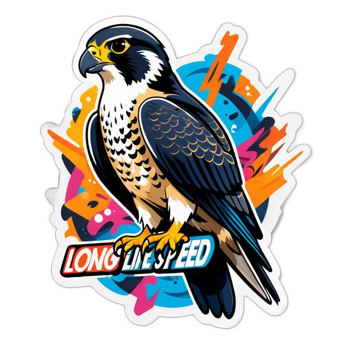 Сокол-сапсан в стиле граффити