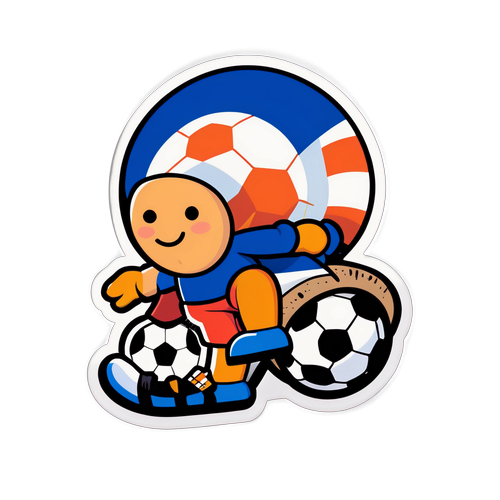 Stiker Liga Belanda yang Imut