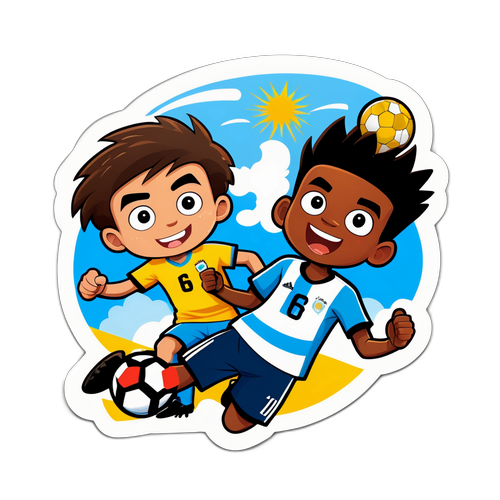 Stiker Pertandingan Sepak Bola Kuba U-20 vs Argentina U-20
