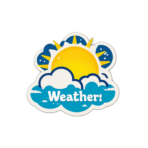 Masayang Sticker ng Panahon