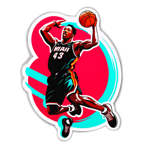 Dynamic Slam Dunk Sticker of Bam Adebayo
