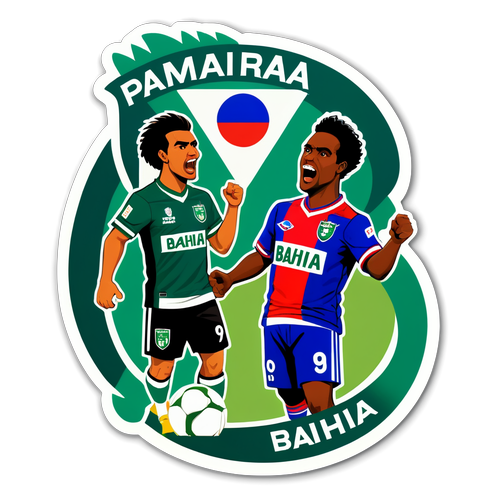Stiker Rivalitas Palmeiras dan Bahia