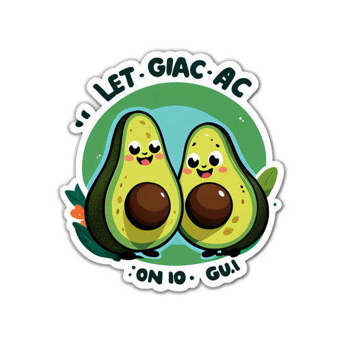 Urocza para awokado mówi "Let's guac & roll"! Odkryj świetny sposób na wyrażenie miłości!