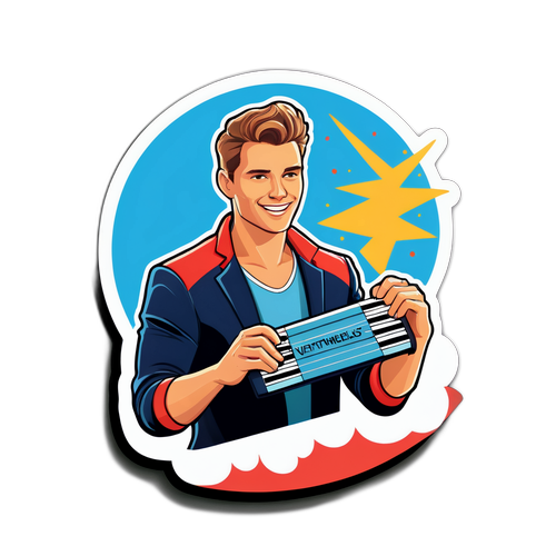 Motiverende Sticker van Mathias Vergels